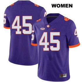 Sale - Purple Josh Jackson #45 Clemson Women Alumni College Football Jersey