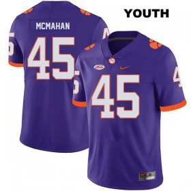 Sale - Purple Matt McMahan #45 Clemson Youth Alumni College Football Jersey