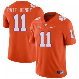 Sale - Orange Olsen Patt-Henry #11 Clemson ACC Men Alumni Football College Jersey