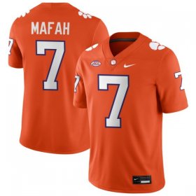 Sale - Orange Phil Mafah #7 Clemson ACC Men Official Football NCAA Jersey